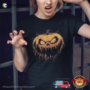 Jack o' Lantern scary pumpkin Spooky Season Tee 2