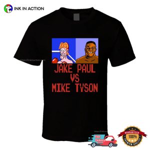 Jake Paul Vs Mike Tyson 8 Bit Game Style Boxing T shirt 3