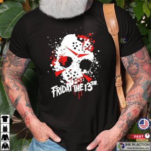 Jason Mask Watercolor Art Friday The 13th Tee 2