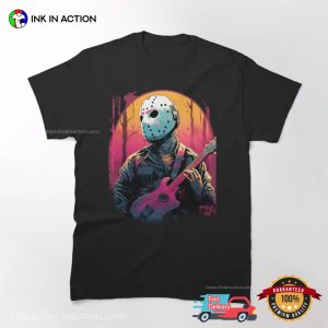 Jason Voorhees Guitar Pop Music T shirt 3