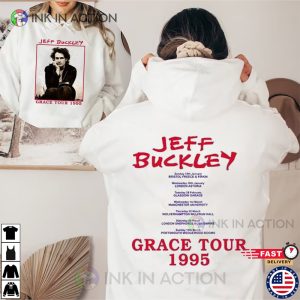 Jeff Buckley Grace Tour 1995 Schedules Vintage T shirt