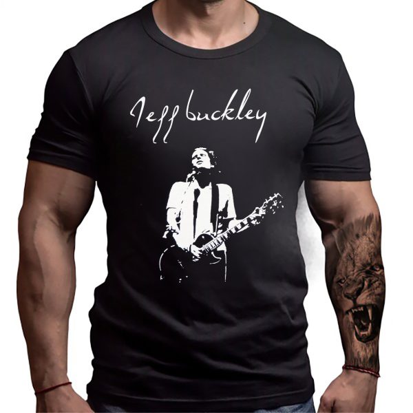 Jeff Buckley Guitar Performance BW Unisex T-shirt