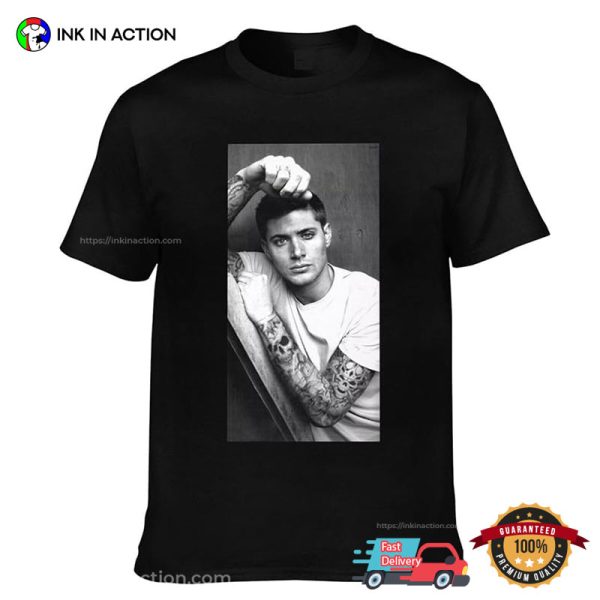 Jensen Ackles Fashion Photo Retro Fan Shirt