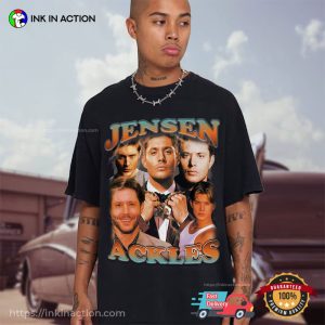 Jensen Ackles Winchester Supernatural Vintage 90s T shirt 2