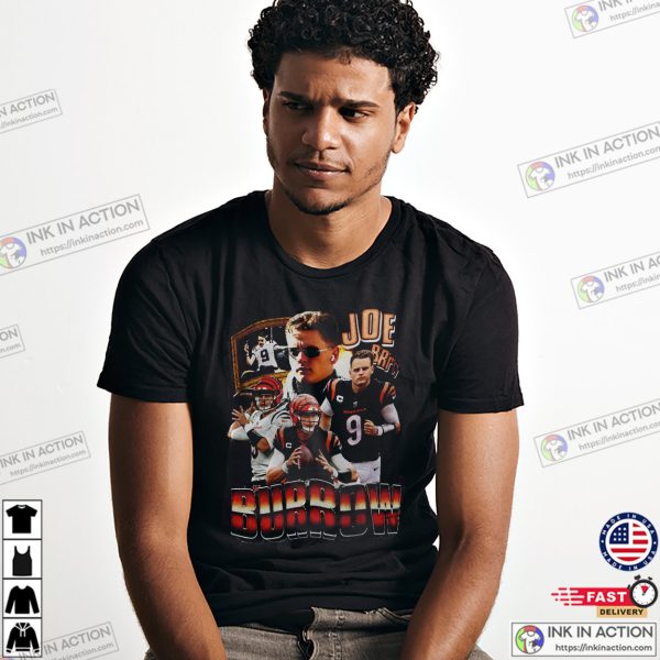 Joe Brrr Joe BurrowVintage 90s Style Football T-shirt