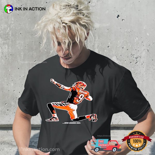 Joe Burrow 9 Cincinnati Bengals Football Graphic Tee