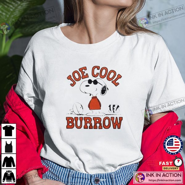 Joe Cool Burrow Snoopy Football T-shirt