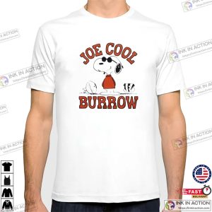 Joe cool Burrow Snoopy Football T shirt 3