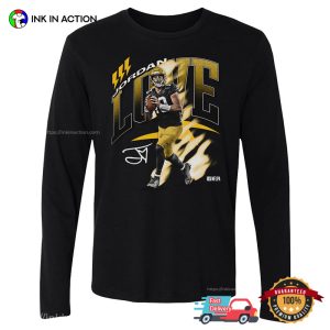 Jordan Love Green Bay Packers Retro NFLPA Signature T shirt 2