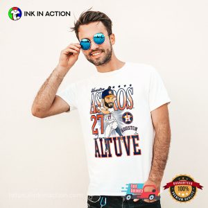 Jose Altuve 27 Houston Astros Star Baseball T-shirt