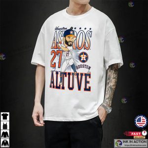 Jose Altuve 27 Houston Astros Star Baseball T-shirt