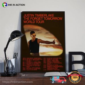 Justin Timberlake The Forget Tomorrow World Tour 2024 Fanart Poster