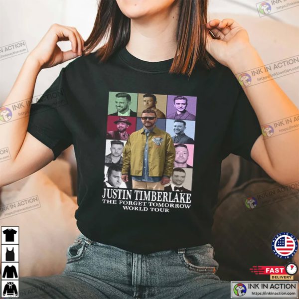 Justin Timberlake The Forget Tomorrow World Tour Eras Style T-shirt