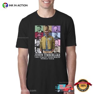 Justin Timberlake The Forget Tomorrow World Tour Eras Style T shirt 3