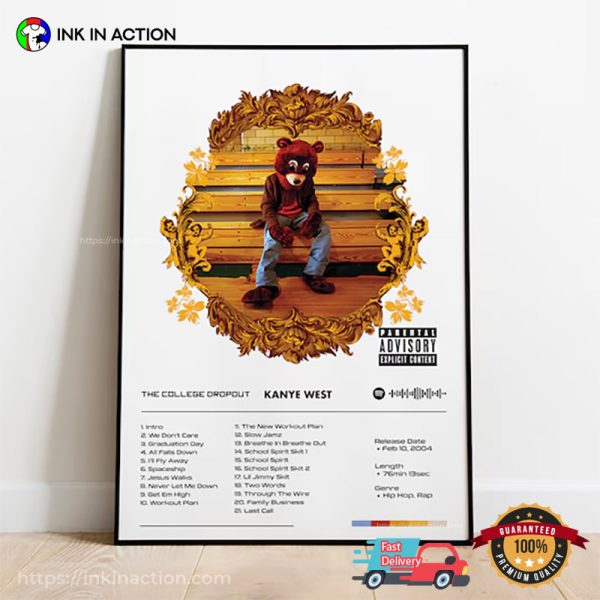 KANYE WEST The College Dropout Poster