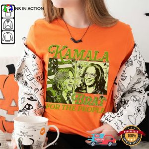 Kamala Brat For The People Comic Style Comfort Colors T shirt 3