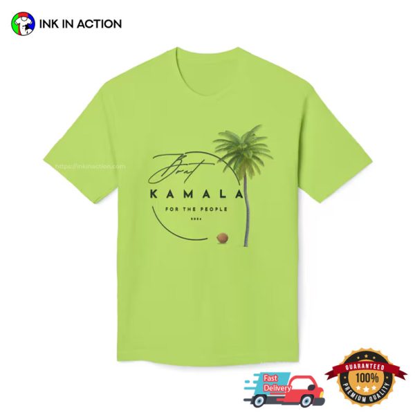 Kamala For The People 2024 Brat Coconut Tree T-shirt