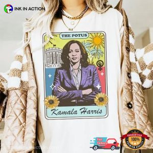 Kamala Harris The Potus Tarot Card Comfort Colors T shirt 2