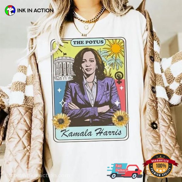 Kamala Harris The Potus Tarot Card Comfort Colors T-shirt