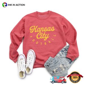 Kansas City Football Retro Style Basic Tee 3