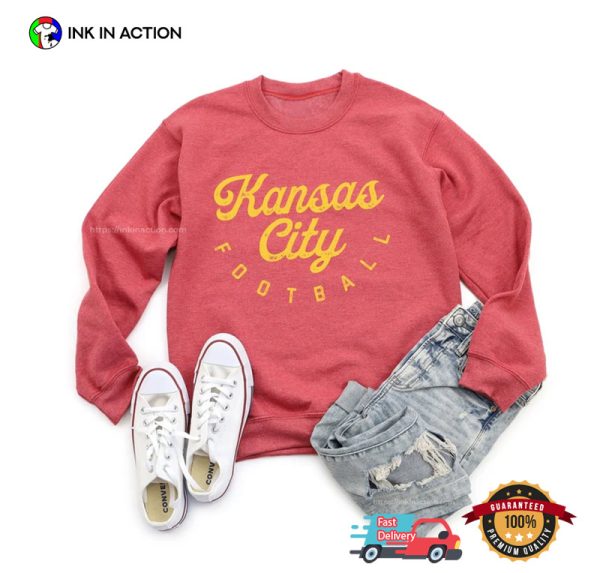 Kansas City Football Retro Style Basic Tee