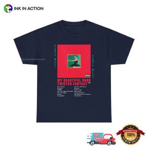 Kanye West My Beautiful Dark Twisted Fantasy New Album T shirt 1