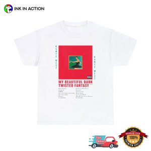 Kanye West My Beautiful Dark Twisted Fantasy New Album T shirt 2