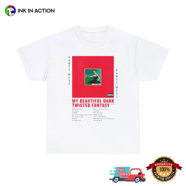 Kanye West My Beautiful Dark Twisted Fantasy New Album T-shirt