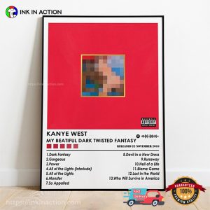 Kanye West New Album My Beautiful Dark Twisted Fantasy Poster