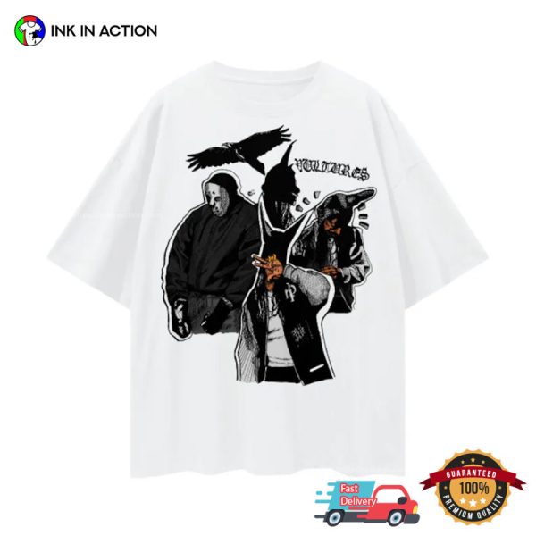 Kanye West Vultures Hip Hop Graphic T-shirt