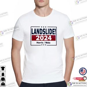 Landslide 2024 Harris Walz Election T-shirt