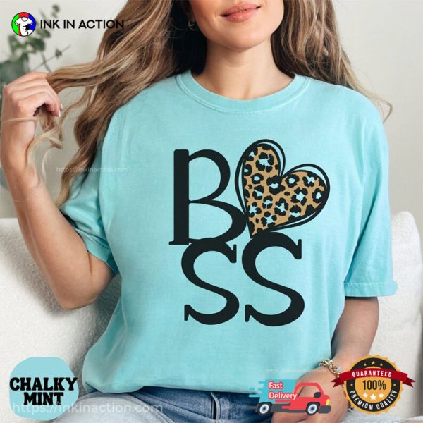 Leopard Boss Cute Girl Boss Comfort Colors T-shirt