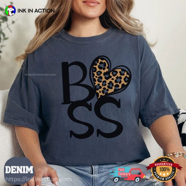 Leopard Boss Cute Girl Boss Comfort Colors T-shirt