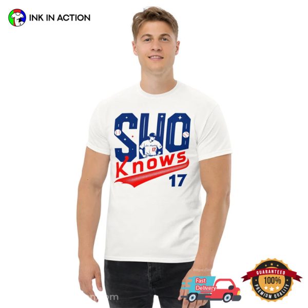 Los Angeles SHO Knows 17 Shohei Ohtani LA Pitcher Baseball T-shirt