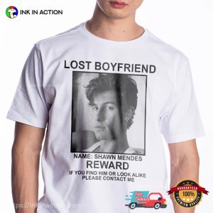 Lost Boyfriend Wanted Shawn Mendes Graphic T shirt 2