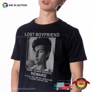 Lost Boyfriend Wanted Shawn Mendes Graphic T shirt 3