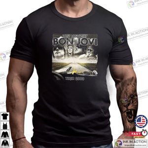 Lost Highway Bon Jovi Tour 2008 Retro Rock T-shirt