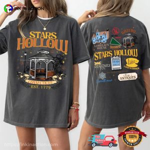 Luke's Diner Stars Hollow Town Comfort Colors T shirt 2