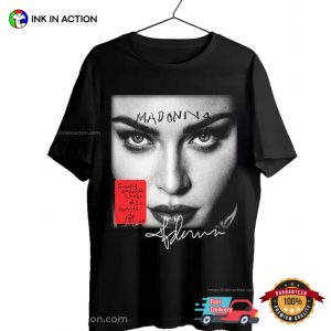 Madonna Finally Enough Love Retro Signature T shirt 3