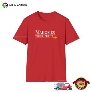 Mahomes Three-peat 24 Kansas City Chiefs Shirt