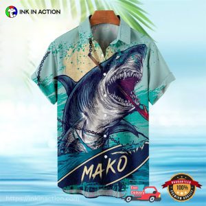 Mako Great White Shark Hawaiian Shirt