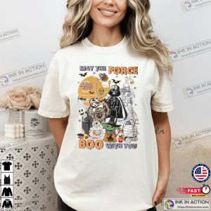 May The Force Boo With You Star Wars Halloween Comfort Colors Tee 3