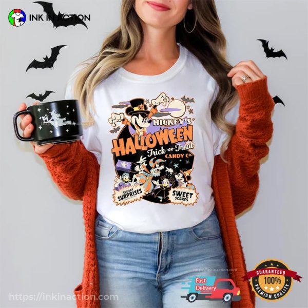 Mickey Halloween Trick Or Treat Retro Comfort Colors T-shirt