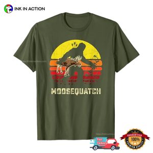 Moosequatch Funny Sasquatch Hunting Moose T shirt 2