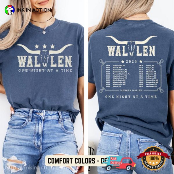 Morgan Wallen One Night At A Time Tour Comfort Colors T-shirt