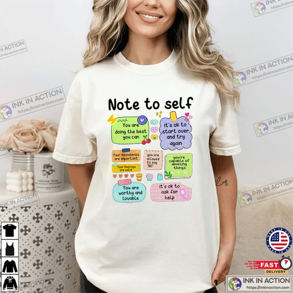 Self Comfort Colors T-shirt, Mental Health Day Apparel