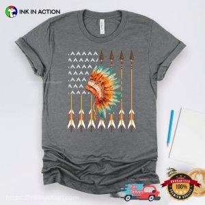 Native American Indian Pride Flag Comfort Colors Shirt 3