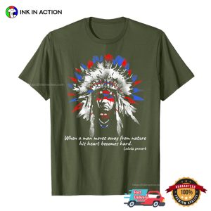 Native Indian Lakota Proverb Vintage Art T-shirt