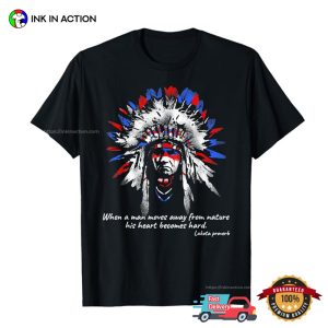 Native Indian Lakota Proverb Vintage Art T shirt 2