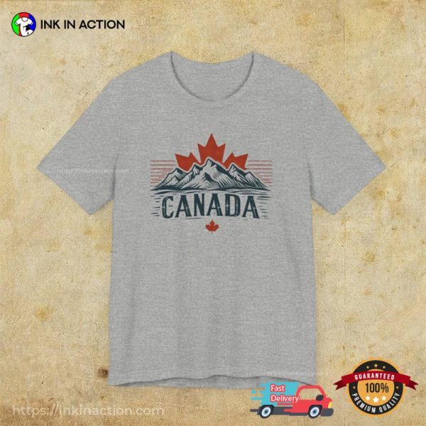 North American Canada Retro Style Comfort Colors T-shirt